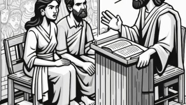 Herod's Judgment: John the Baptist Coloring Page