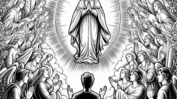 Three Hail Marys Devotion: Catholic Coloring Pages