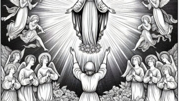 Daily Marian Devotion: 3 Hail Marys Coloring Book