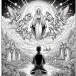 Heavenly Protection: Three Hail Marys Coloring Pages