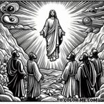 Glorious Glimpse: Jesus Transfigured Coloring Book