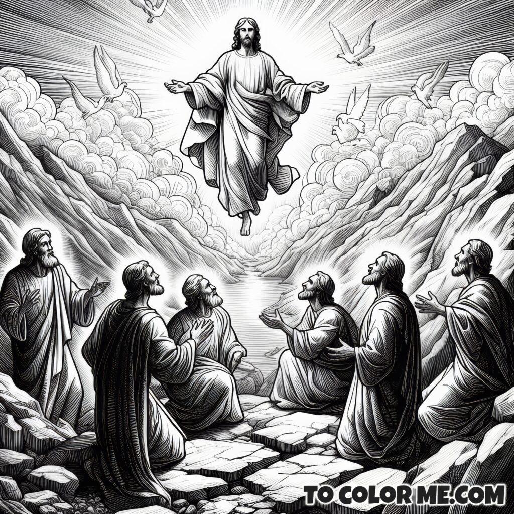 Heavenly Hallmark: Transfiguration Coloring Book