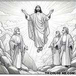 Divine Dazzle: Transfiguration Coloring Pages