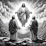 Voice of the Father: Transfiguration Scene Coloring Pages