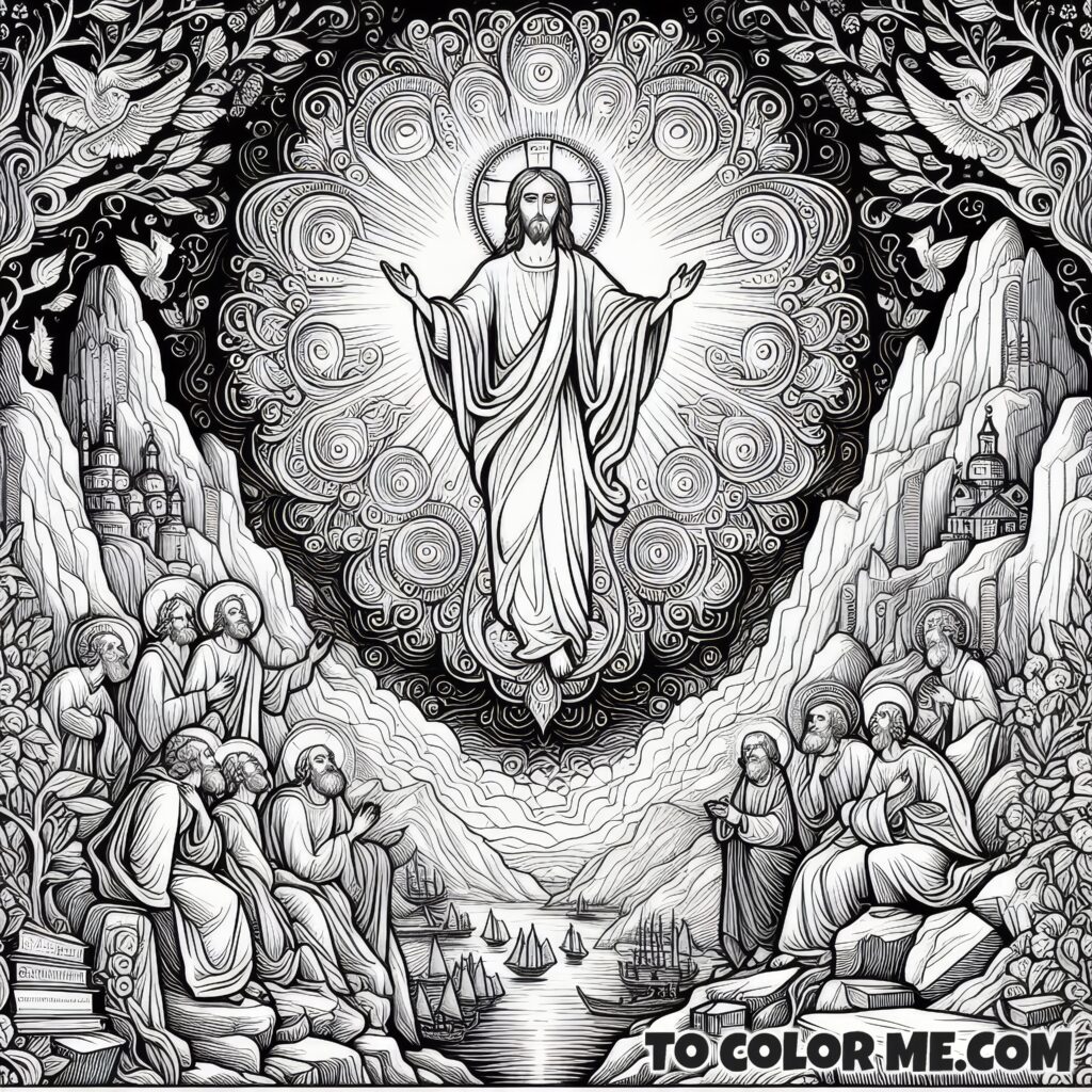 Glimpse of Godhood: Transfiguration Coloring Book