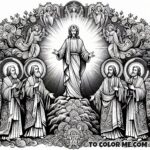 Divine Display: Jesus Transfigured Coloring Book