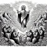Sacred Spectacle: Transfiguration Coloring Pages