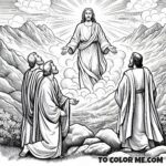 Heavenly Highlight: Jesus Transfigured Coloring Book