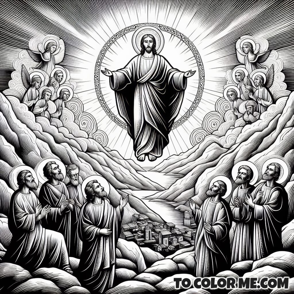 Divine Demonstration: Transfiguration Coloring Book