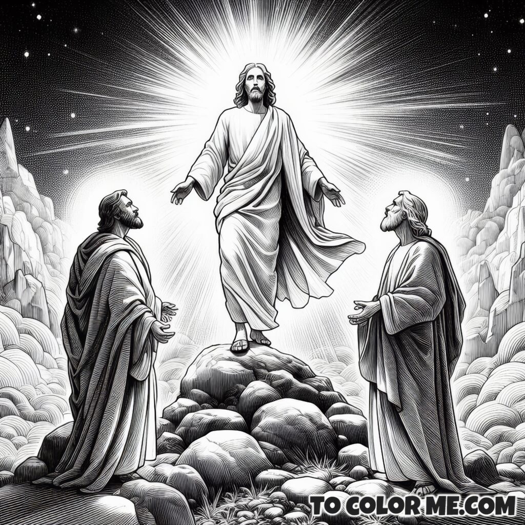 Beloved Son Revealed: Transfiguration Coloring Book