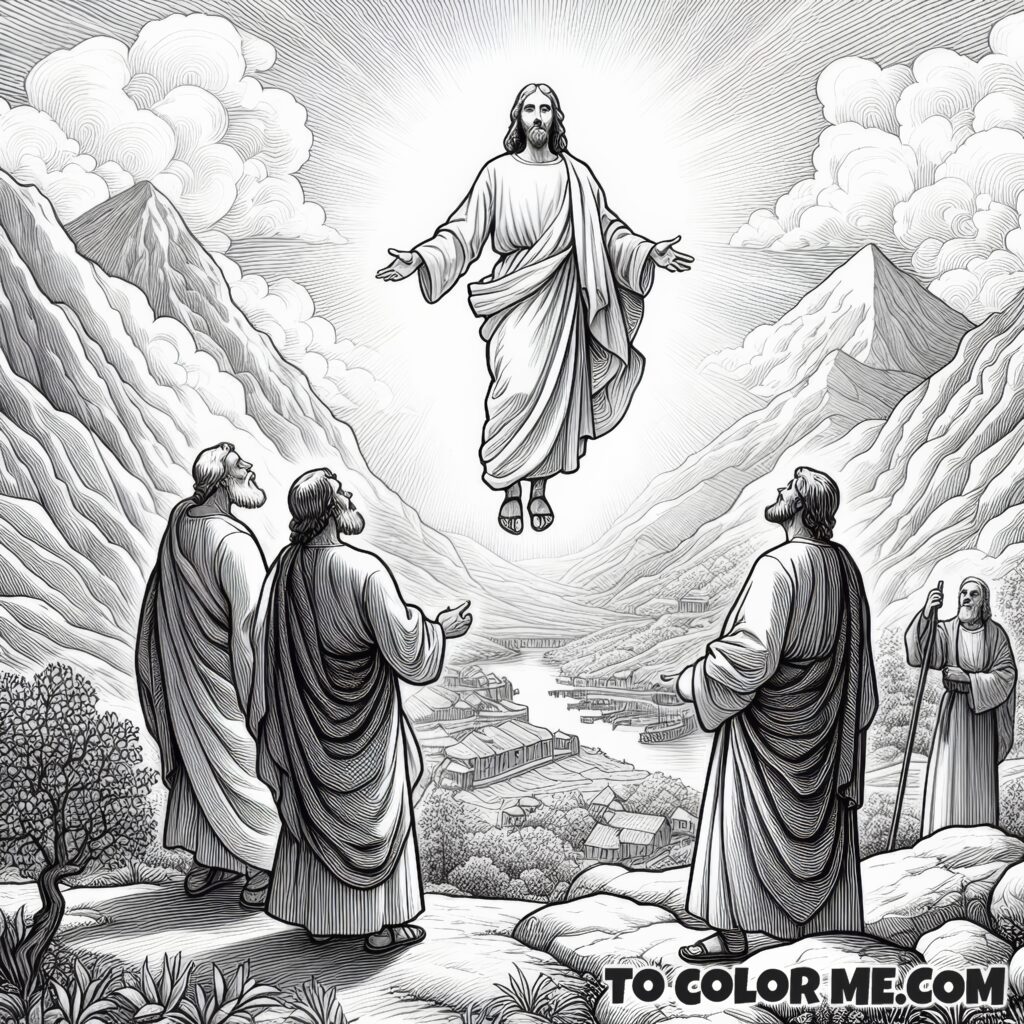 Celestial Command: Hear Ye Him Coloring Book