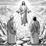 Mountaintop Marvel: Jesus Transfigured Coloring Book