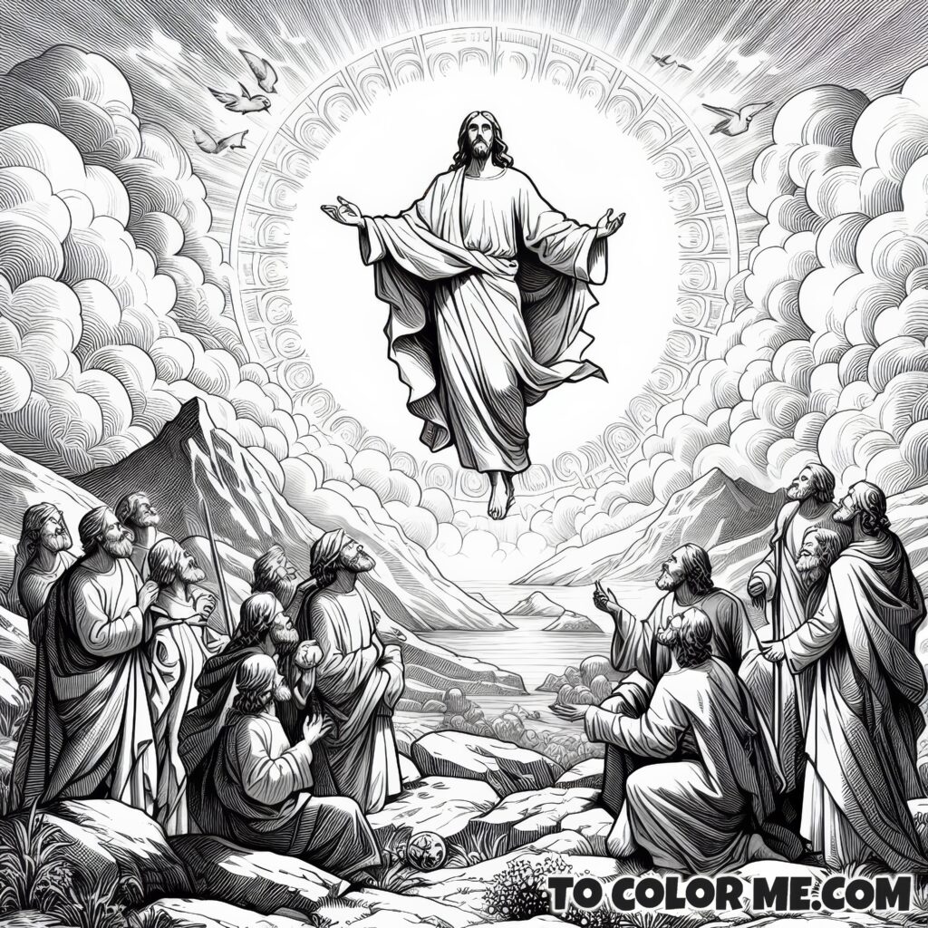 Glimpse of Glory: Transfiguration Coloring Book