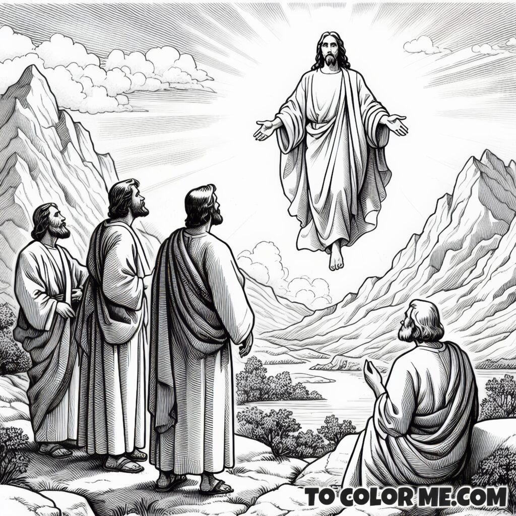 Dazzling Divinity: Jesus Transfigured Coloring Book