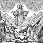 Miraculous Moment: Transfiguration Coloring Pages