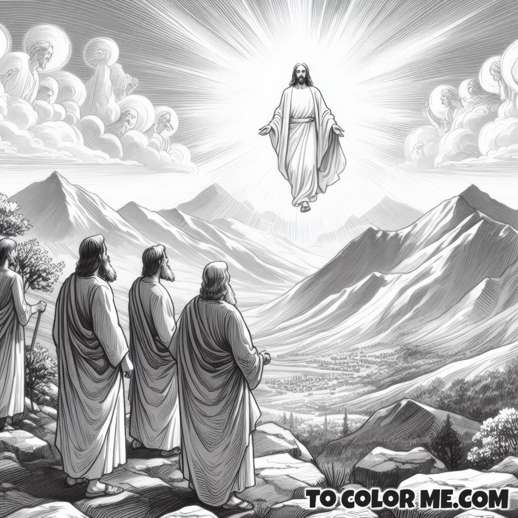 Heavenly Encounter: Transfiguration Coloring Book