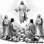 Cloud of Witness: Transfiguration Coloring Pages