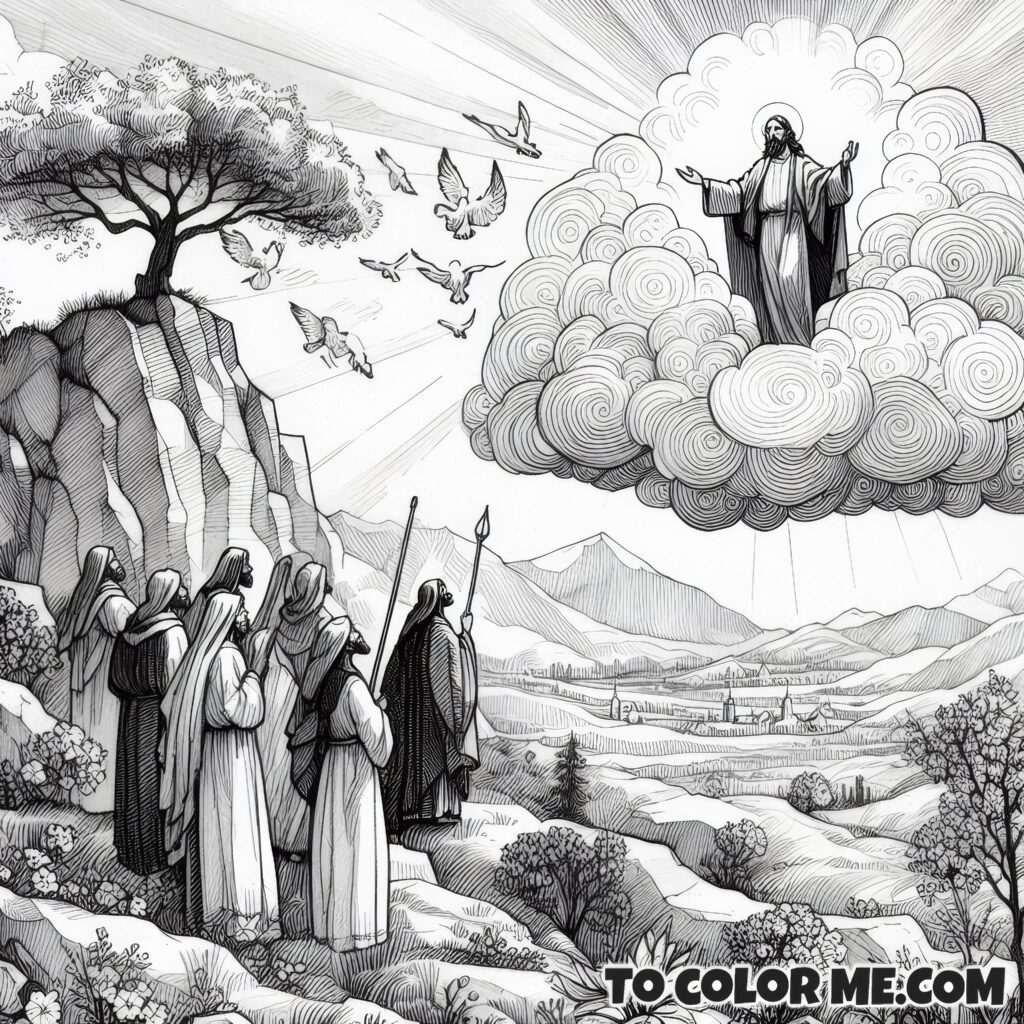 Beloved Son: Jesus' Transfiguration Coloring Pages