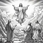 Hear Ye Him: Transfiguration Scene Coloring Book
