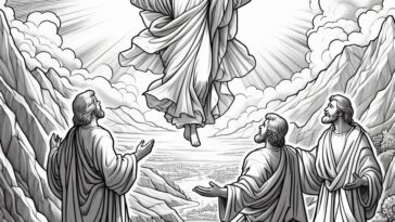 Hear Ye Him: Transfiguration Scene Coloring Book