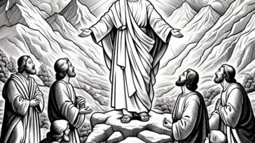 Transfiguration Glory: Catholic Coloring Pages