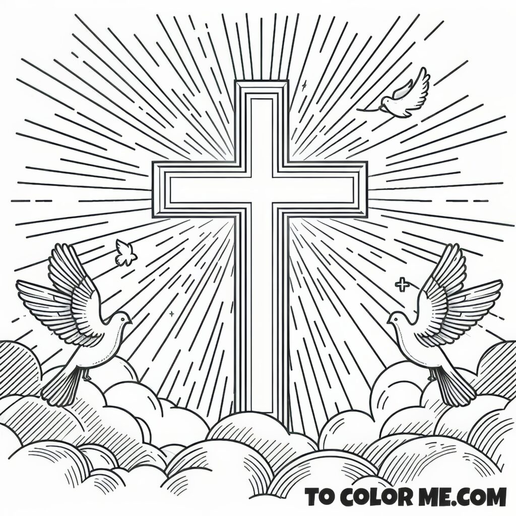 Heraclius' Quest: Holy Cross Recovery Colorable Story