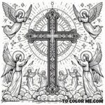 7th Century Miracle: Exaltation Cross Prayerful Painting