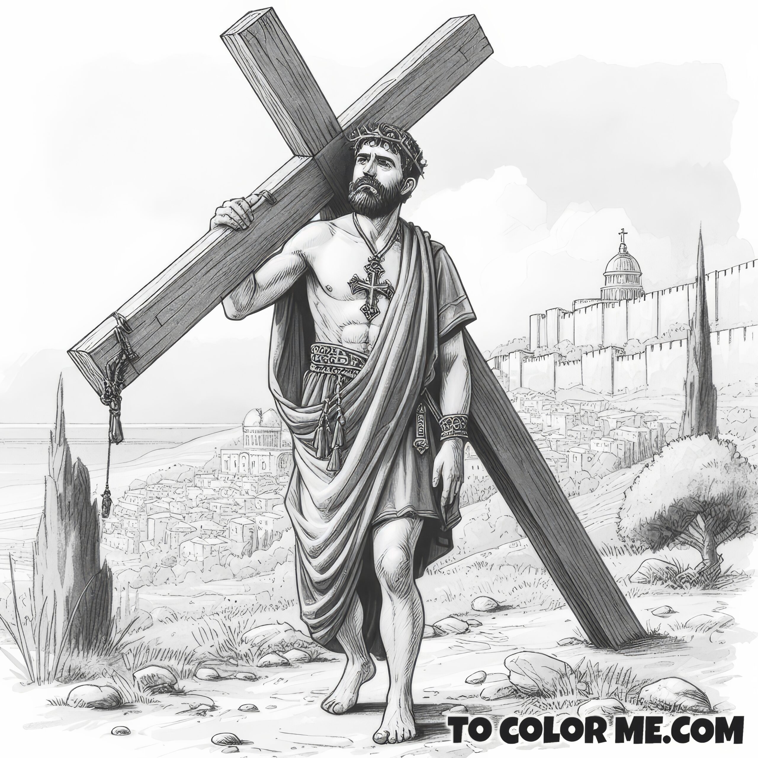 Cruciform Glory: Exaltation Faith-Filled Illustration