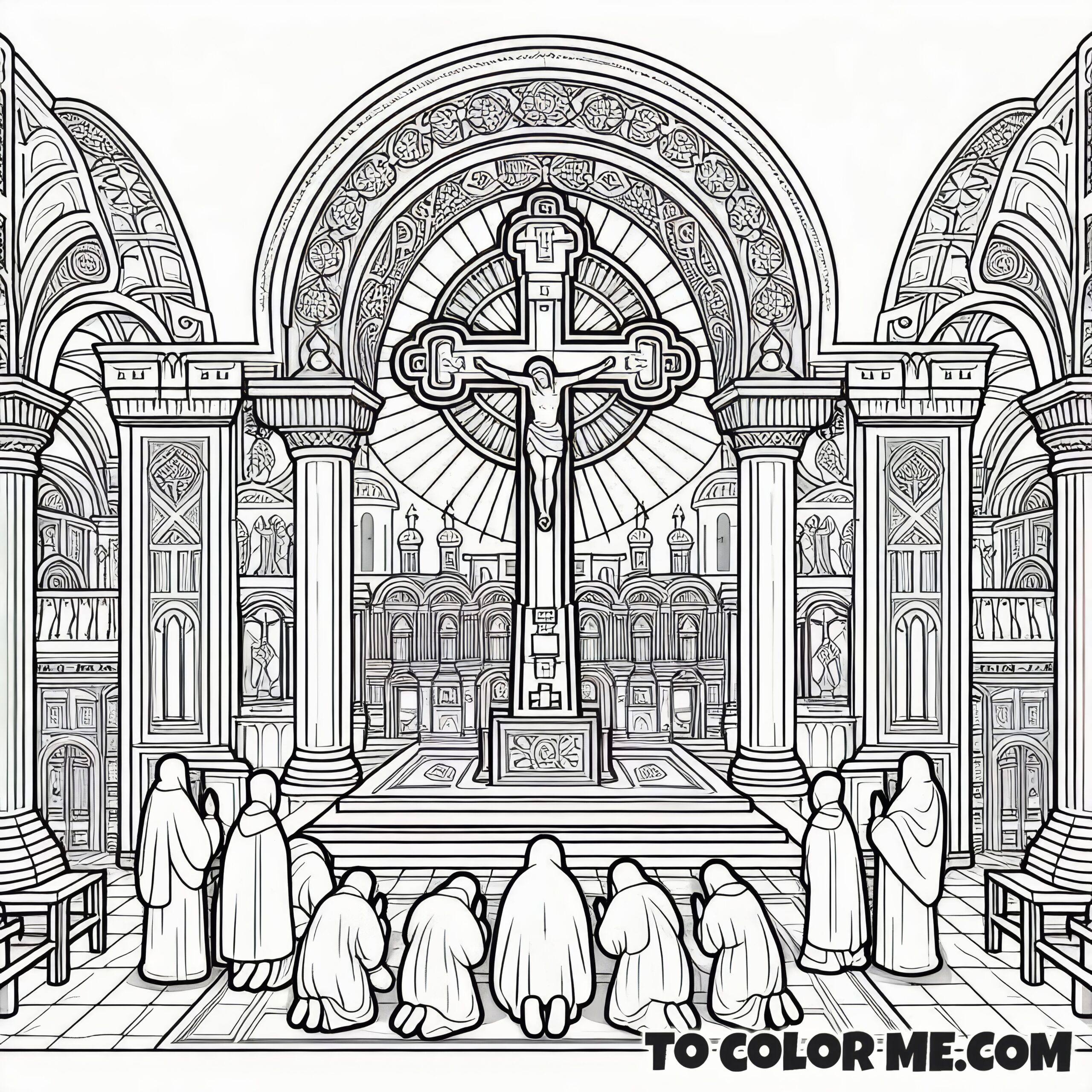 Christendom's Triumph: Exaltation Cross Victory Sketch