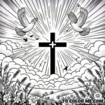 Crusader's Quest: Exaltation Cross Medieval Illustration