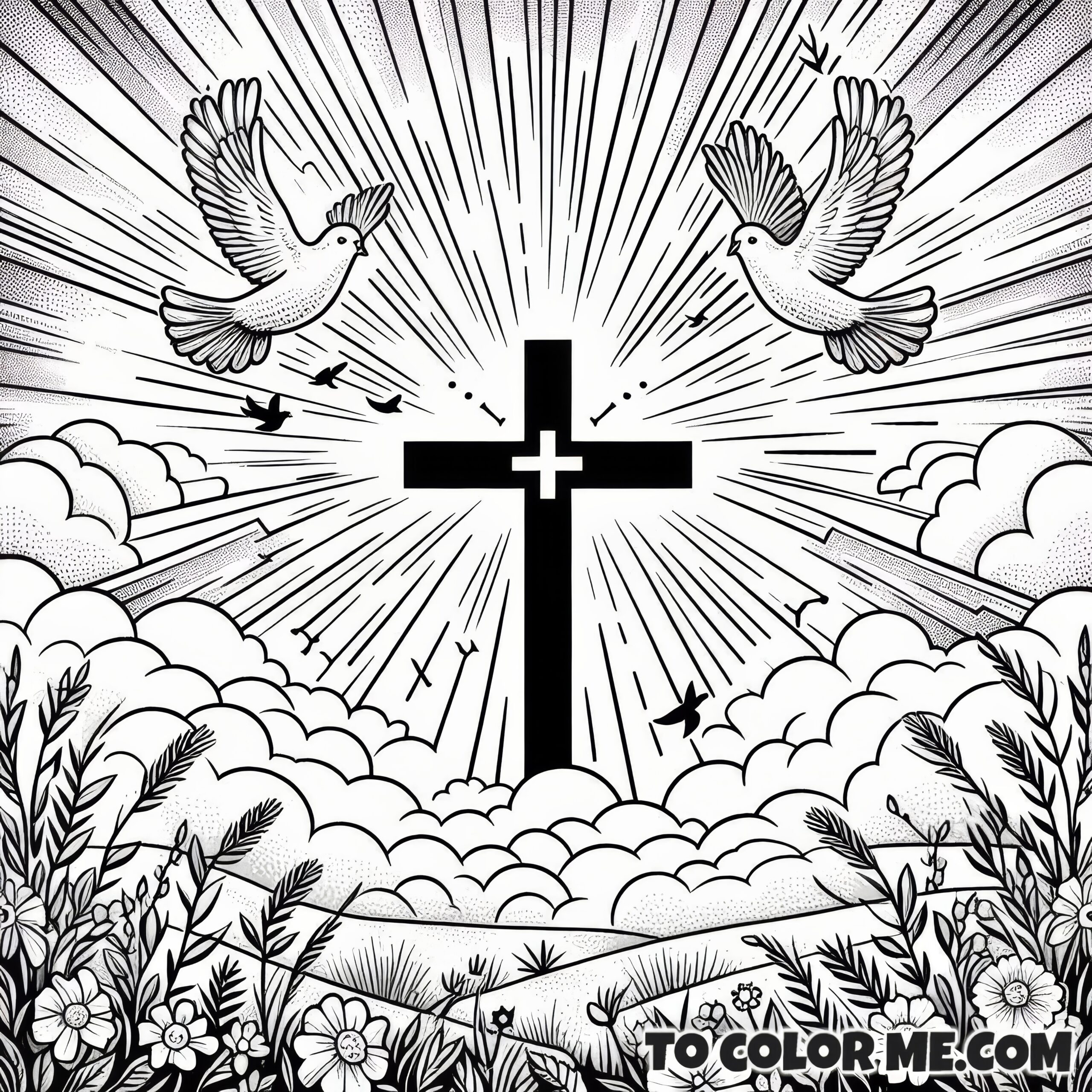 Crusader's Quest: Exaltation Cross Medieval Illustration
