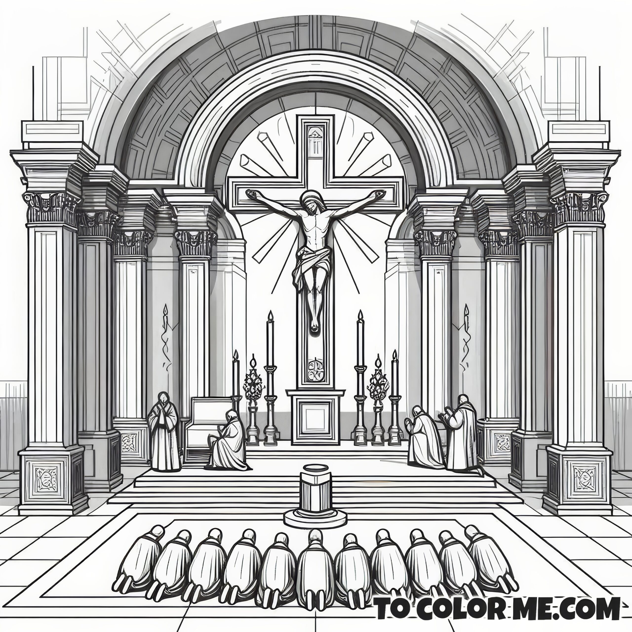 Divine Wood: Holy Cross Exaltation Contemplative Sketch