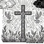 Eucharistic Emblem: Holy Cross Sacramental Sketch