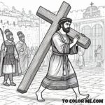 Papal Ensign: Exaltation Cross Petrine Office Coloring