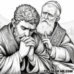 Saint Eleutherius: Miracle Abbot Coloring Page