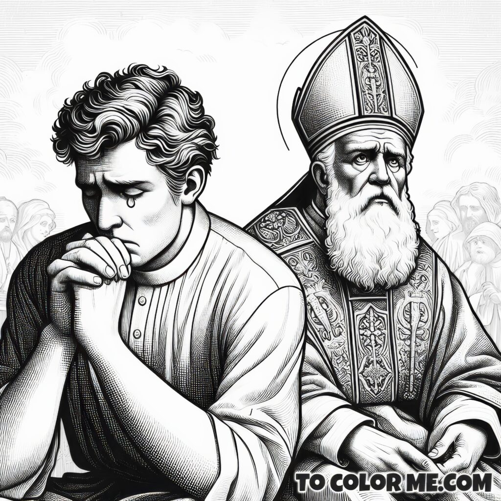 Humble Abbot: Eleutherius Coloring Sheet