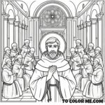 Miracle Worker: St. Eleutherius Coloring Page