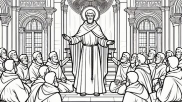 Monastic Devotion: Eleutherius Coloring Page