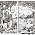 European Saint: Giles Coloring Activity