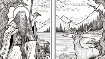 European Saint: Giles Coloring Activity