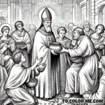 Pope Gregory the Great: Doctor Coloring Page