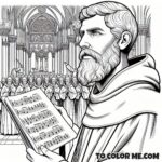 Gregorian Chant Saint: Coloring Sheet