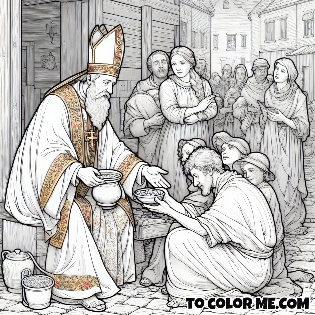 Great Doctor: Pope Gregory Coloring Page
