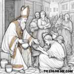 Great Doctor: Pope Gregory Coloring Page