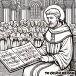Saint of Students: Gregory Coloring Page