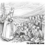 Papal Administrator: Gregory Coloring Sheet
