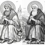 Meek Leader: Justus of Lyon Coloring Sheet