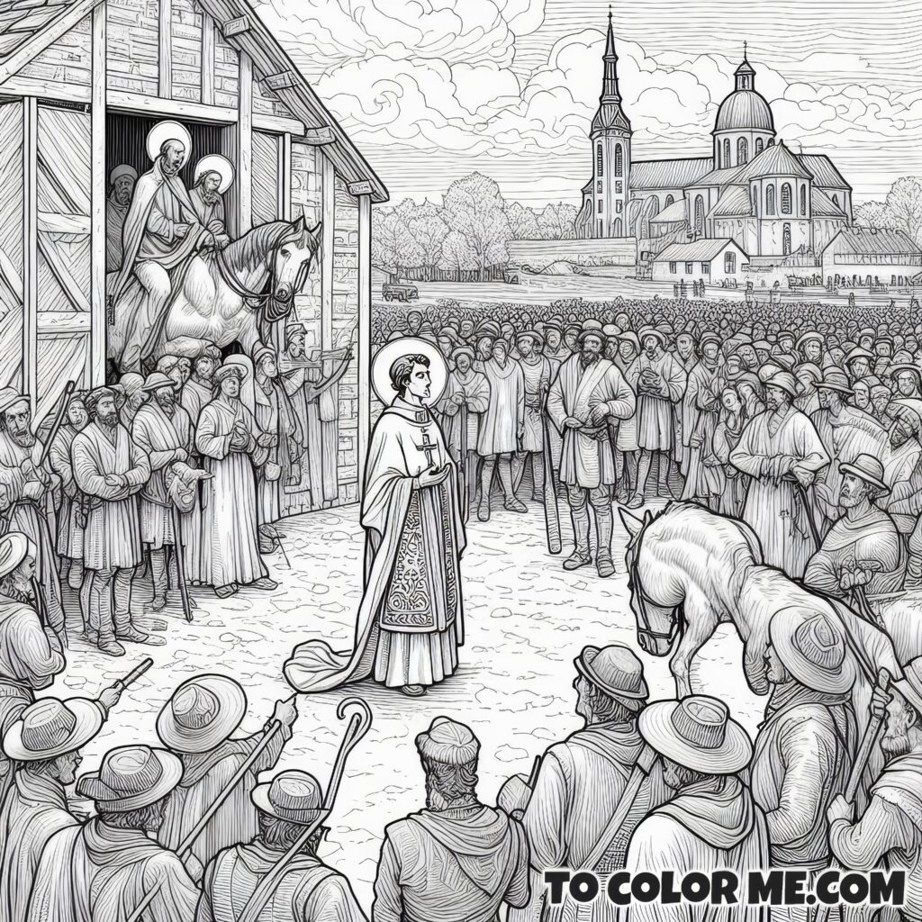 Church Council Saint: Justus Coloring Page