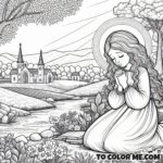 Christian Virgin Martyr: Regina Coloring Sheet