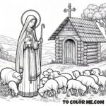 Christian Bride of Christ: St. Regina Coloring Page